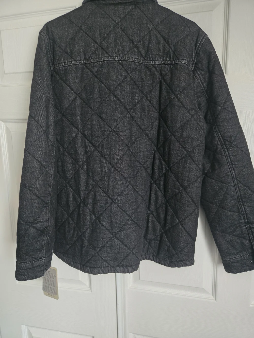 Levi's Men's Quilted Zip-Front Jacket in Charcoal Black - Picture 6 of 14